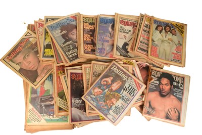 Lot 18 - ROLLING STONE MAGAZINE - LARGE COLLECTION OF 1970S ISSUES
