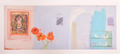 Lot 131 - EMMA DUNBAR (B. 1961) - HOPLEAF ANGEL & BIRDS, 1996