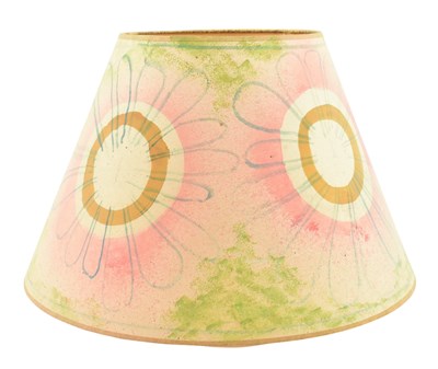 Lot 20 - QUENTIN BELL (1910-1996) - HAND PAINTED PAPER LAMPSHADE, SIGNED
