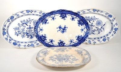 Lot 184 - COLLECTION OF 18TH & 19TH CENTURY CERAMIC MEAT PLATTERS
