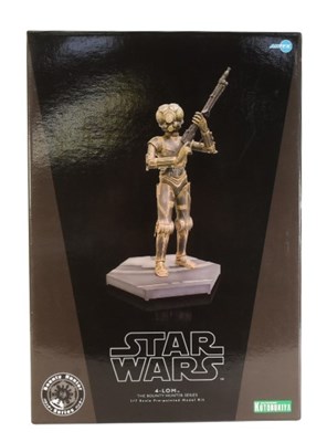 Lot 169 - STAR WARS - ARTFX - 4-LOM THE BOUNTY HUNTER SERIES MODEL KIT