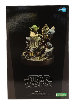 Lot 131 - STAR WARS - ARTFX - YODA THE THE EMPIRE STRIKES BACK MODEL KIT