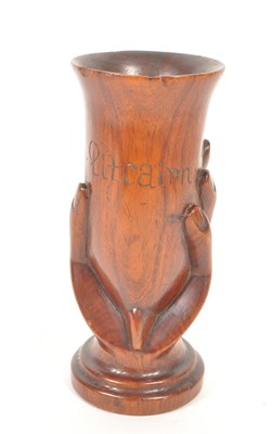 Lot 376 - 20TH CENTURY PITCAIRN ISLANDS CARVED WOODEN BASE