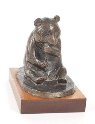 Lot 217 - EARLY 20TH CENTURY SIGNED BRONZE PANDA