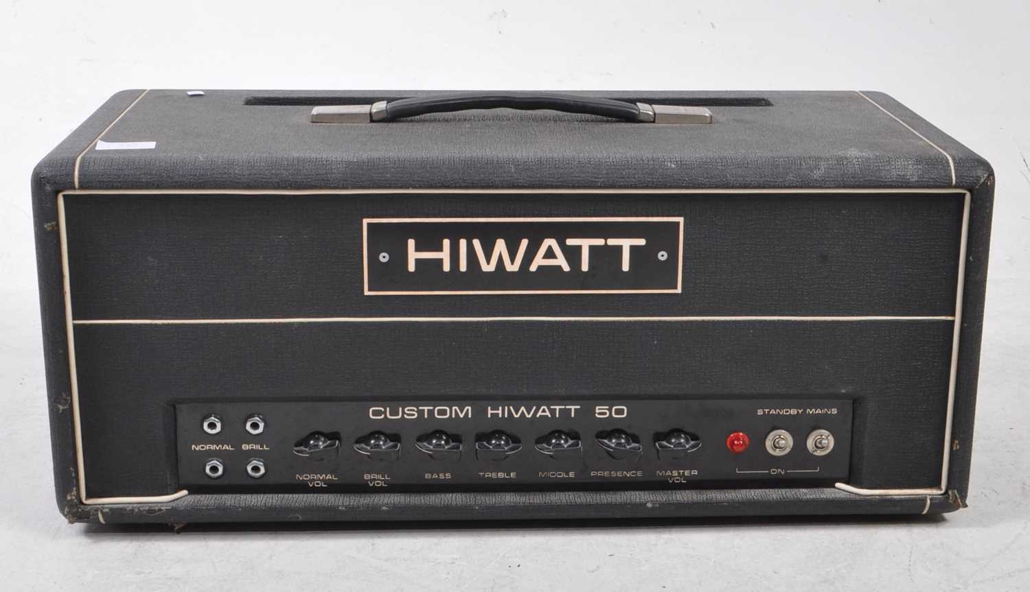 Lot 423 - HIWATT, ENGLAND - CUSTOM HIWATT 50 AMPLIFIER