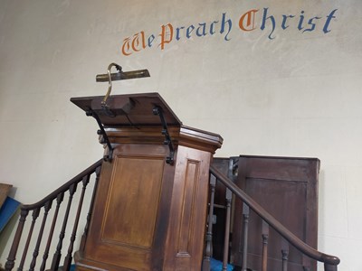 Lot 721 - 19TH CENTURY VICTORIAN CHURCH CHAPEL PULPIT