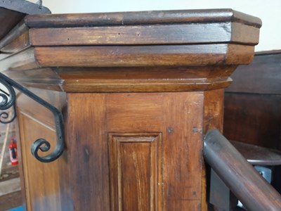 Lot 721 - 19TH CENTURY VICTORIAN CHURCH CHAPEL PULPIT