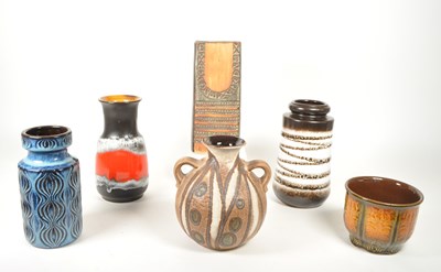Lot 192 - WEST GERMAN POTTERY - COLLECTION OF MID CENTURY VASES