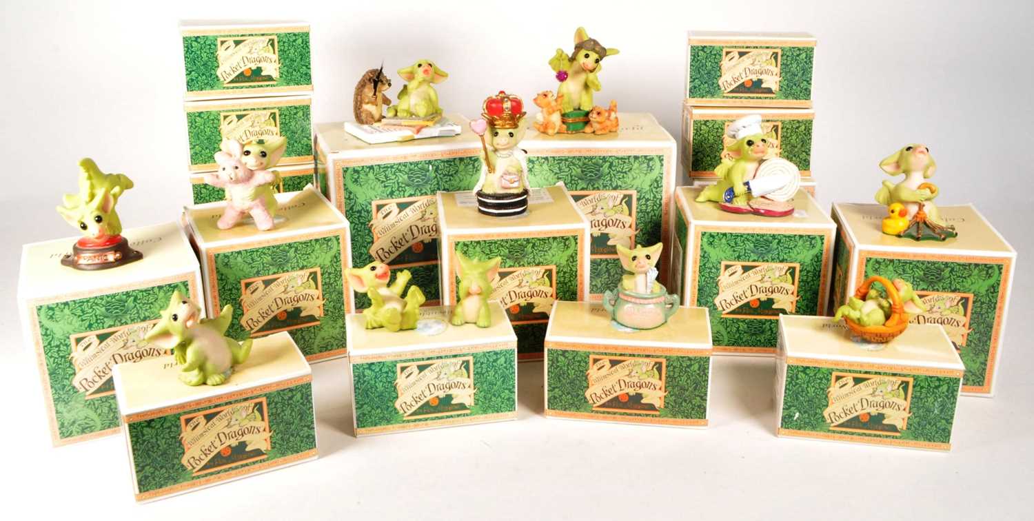 Lot 231 - REAL MUSGRAVE - POCKET DRAGONS - COLLECTION OF BOXED RESIN FIGURES
