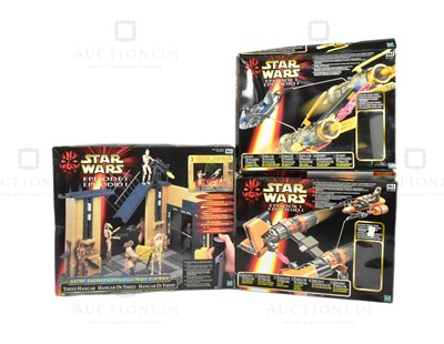 Lot 202 - STAR WARS - EPISODE I - COLLECTION OF ACTION FIGURE PLAYSETS