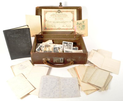 Lot 549 - SUITCASE OF 20TH CENTURY EPHEMERA, PHOTOGRAPHS AND PERSONAL EFFECTS
