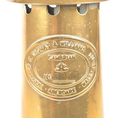 Lot 232 - E THOMAS & WILLIAMS - EARLY 20TH CENTURY BRASS CAMBRIAN MINERS LAMP