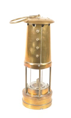 Lot 232 - E THOMAS & WILLIAMS - EARLY 20TH CENTURY BRASS CAMBRIAN MINERS LAMP