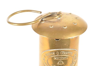 Lot 232 - E THOMAS & WILLIAMS - EARLY 20TH CENTURY BRASS CAMBRIAN MINERS LAMP