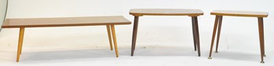 Lot 569 - BRITISH MODERN DESIGN - THREE VINTAGE 20TH CENTURY ATOMIC COFFEE TABLES