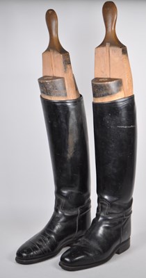 Lot 458 - TOM HILL, LONDON - PAIR OF EDWARDIAN LEATHER RIDING BOOTS