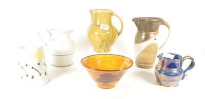 Lot 175 - COLLECTION OF CERAMIC STUDIO ART POTTERY JUGS
