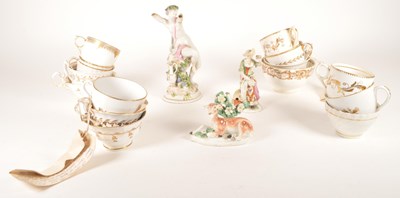 Lot 467 - COLLECTION OF 18TH / 19TH CENTURY CHINA TEA CUPS AND OTHER WARES