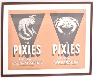 Lot 168 - PIXIES - 1989 CABARET METRO & THE PARADISE FRAMED POSTER