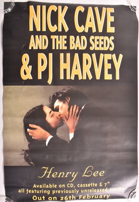 Lot 151 - NICK CAVE AND THE BAD SEEDS & PJ HARVEY - HENRY LEE - VINTAGE PROMOTIONAL POSTER