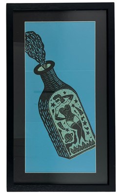 Lot 32 - JONNY HANNAH - BURNING LOVE AT CASTOR AND POLLUX - ORIGINAL CARD PRINT