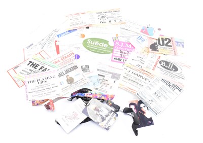 Lot 165 - COLLECTION OF VINTAGE GIG TICKET STUBS & WRISTBANDS FROM 1980S ONWARDS INCL. BOWIE