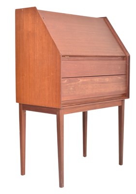Lot 433 - BRITISH MODERN DESIGN 20TH CENTURY TEAK BUREAU WRITING DESK