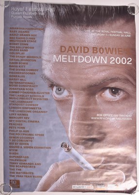 Lot 147 - DAVID BOWIE - MELTDOWN 2002 - ROYAL FESTIVAL HALL CONCERT GIG POSTER