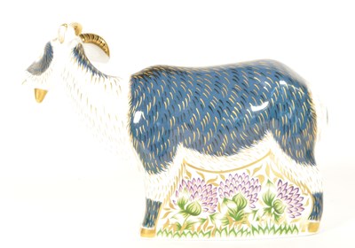 Lot 7 - ROYAL CROWN DENBY - 2008 BONE CHINA BILLY GOAT PAPERWEIGHT