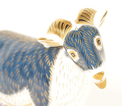 Lot 7 - ROYAL CROWN DENBY - 2008 BONE CHINA BILLY GOAT PAPERWEIGHT
