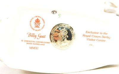 Lot 7 - ROYAL CROWN DENBY - 2008 BONE CHINA BILLY GOAT PAPERWEIGHT