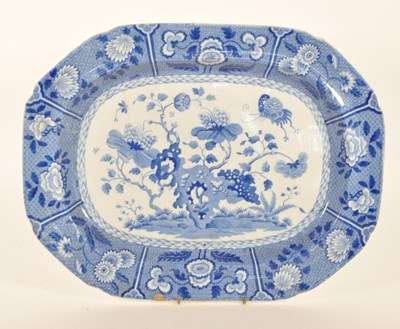 Lot 474 - SPODE - 19TH CENTURY EARTHENWARE BLUE AND WHITE PLATTER