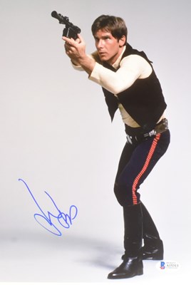 Lot 1 - STAR WARS - HARRISON FORD - AUTOGRAPHED 8X12" PHOTO - BECKETT AUTHENTICATED