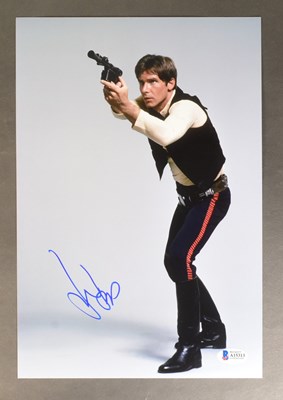 Lot 1 - STAR WARS - HARRISON FORD - AUTOGRAPHED 8X12" PHOTO - BECKETT AUTHENTICATED