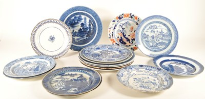 Lot 488 - LARGE COLLECTION OF 18TH / 19TH CENTURY IRONSTONE POTTERY PLATES