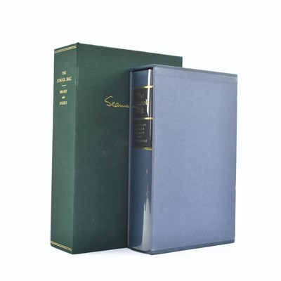 Lot 45 - HUGHES, TED & HEANEY, SEAMUS. 1997 THE SCHOOL BAG SIGNED LIMITED EDITION IN CUSTOM CLAMSHELL