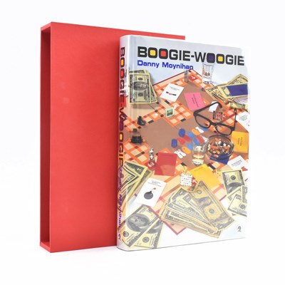 Lot 180 - MOYNIHAN, DANNY. 2000 BOOGIE-WOOGIE SIGNED BY AUTHOR & DAMIEN HIRST TO DUST WRAPPER