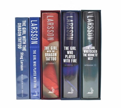 Lot 4 - LARSSON, STIEG. 2008 THE GIRL WITH THE DRAGON TATTOO SIGNED PROOF & FOUR OTHERS