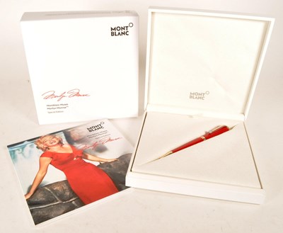 Lot 286 - MONT BLANC MARIYLN MONROE SPECIAL EDITION PEN