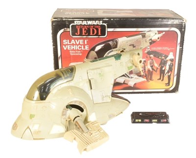 Lot 244 - STAR WARS - ORIGINAL VINTAGE SLAVE 1 ACTION FIGURE PLAYSET