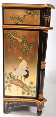 Lot 699 - PAIR OF CHINOISERIE GILT & LACQUERED CHINESE CABINETS
