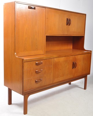 Lot 596 - G-PLAN - MID CENTURY SIENNA TEAK HIGHBOARD SIDEBOARD