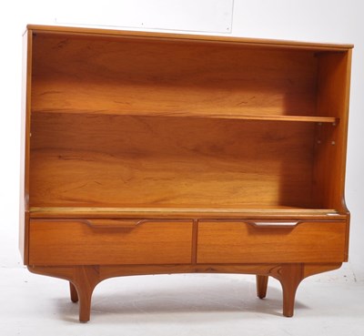 Lot 590 - BRITISH MODERN DESIGN - RETRO TEAK BOOKCASE CABINET
