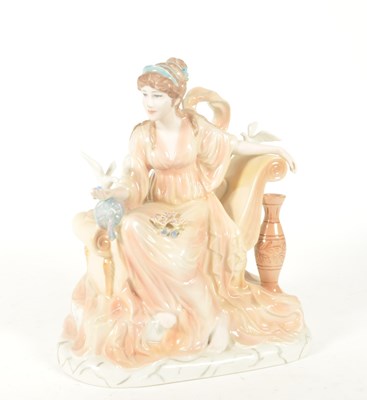 Lot 12 - WEDGWOOD - 1996 PORCELAIN CLASSICAL FIGURE TITLED CAPTIVATION