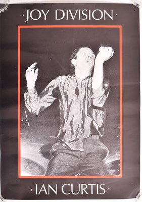 Lot 162 - JOY DIVISION - IAN CURTIS - PROMOTIONAL MUSIC POSTER