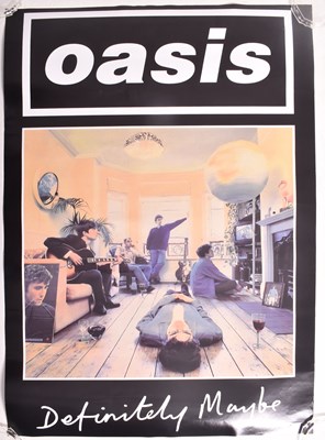Lot 159 - OASIS - DEFINITELY MAYBE - PROMOTIONAL MUSIC POSTER