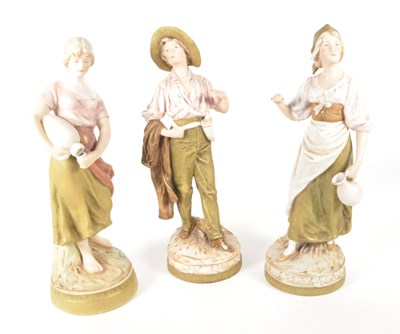 Lot 10 - ROYAL DUX BOHEMIA - EARLY 20TH CENTURY BISQUE PORCELAIN FIGURES