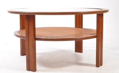 Lot 603 - G-PLAN - VINTAGE 1960S TEA & RATTAN COFFEE TABLE