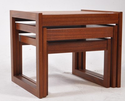 Lot 610 - BRITISH MODERN DESIGN - MID CENTURY NEST OF TABLES