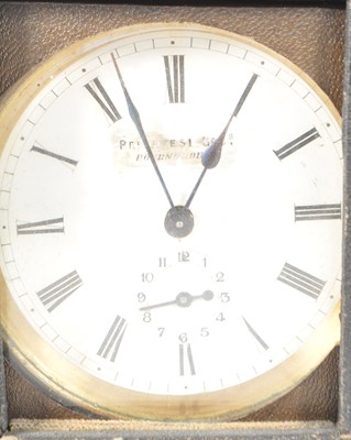 Lot 204 - PRIMAVESI BROS - EARLY 20TH CENTURY BRASS TRAVEL CLOCK